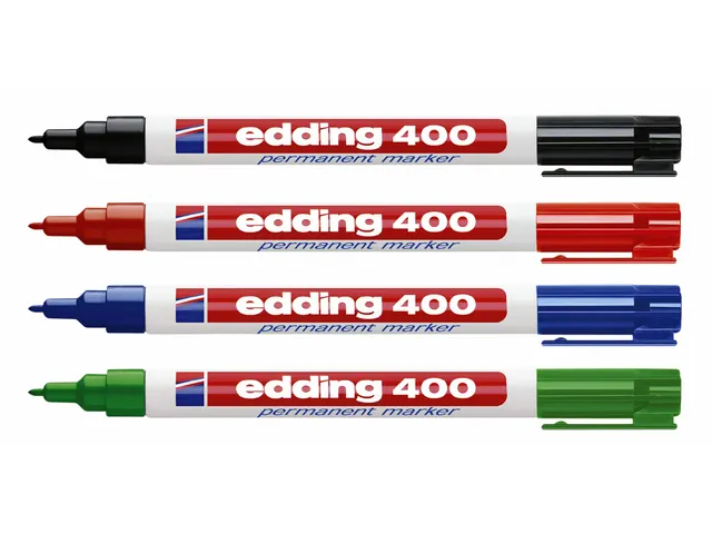 Viltstift edding 400 rond rood 1mm
