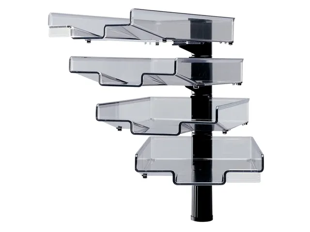 Brievenbak Hansa met 360 graden zwenkarm 4stuks zwart