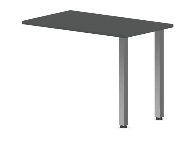 table de rallonge haut. régl. HxlxP 720-840x1000x600mm MS-gris foncé