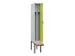 locker met bank,voor scheiding van kleding,HxBxD 2120x300x815mm,1vak