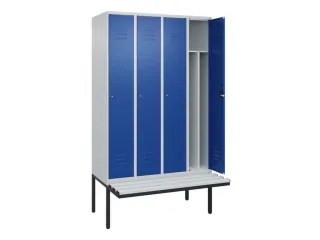 locker voor scheiding van kleding,HxBxD 2120x1200x815mm,4vak - 2
