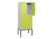 dubbeldekse locker,HxBxD 2120x800x500mm,2x2vak.,vak B 400mm