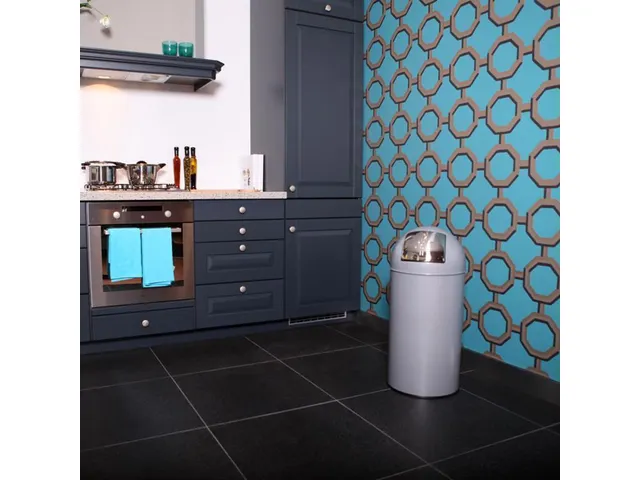 Afvalbak Pushcan 40 Liter Grijs