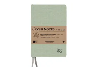 Notitieboek Aurora Ocean A5 192blz lijn 80g linnenstructuur kaft groen - 2