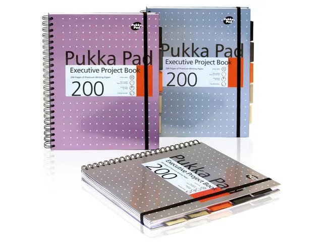 Carnet de projet spirales Pukka Pad Metallic Executive A4 ligné 3 pcs