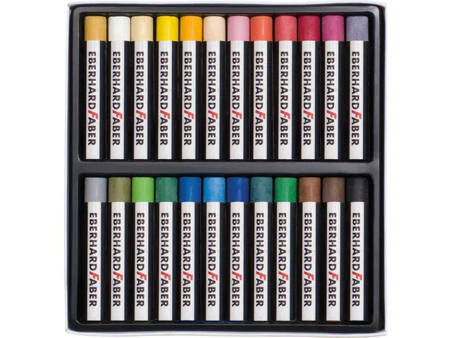 Oliepastelkrijt Eberhard Faber 11mm doos a 24 st assorti