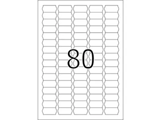 Verwijderbare prijsetiketten 35,6x16,9mm Wit 25 vel A4 2000 stuks - 4