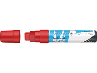 Acrylmarker Schneider Paint-It 330 15mm rood - 3