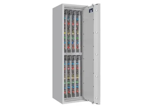 sleutelkluis,HxBxD 1400x400x420mm,896haak,romp RAL7035,front RAL7035