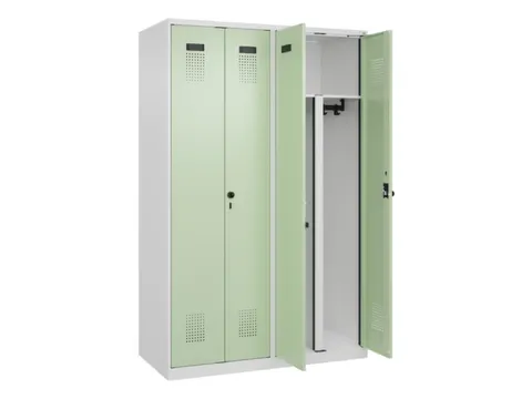 PBM-locker,HxBxD 1850x1200x500mm,4vak,vak B 300mm,draaigrendel