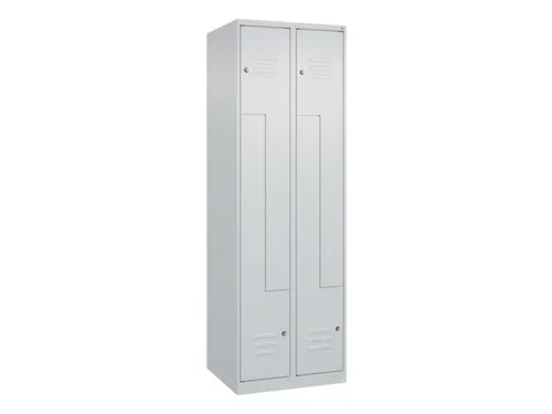 Z-garderobekast,HxBxD 1850x600x500mm,vak B 150/300mm,cil.-slot