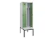 locker met bank,voor scheiding van kleding,HxBxD 2120x600x815mm,2vak