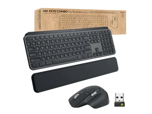 Logitech MX Toetsenbord QWERTY UK + muis Combo Business