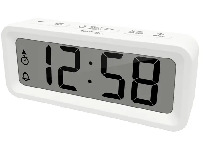 Réveil Technoline WT 175 88x37x21mm blanc