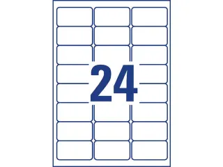 diepvriesetiket Avery 63,5x33,9mm - 4