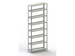 magazijnstelling,grondveld,HxBxD 2500x1004x304mm,veldl. 800kg - 1