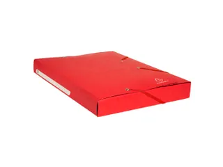 Elastomap A4 glanskarton 3 kleppen monobloc Rood - 1
