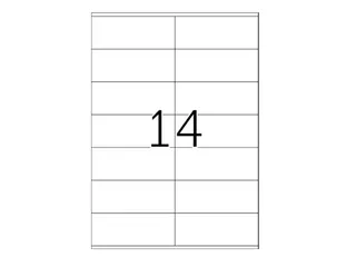 Xerox Multi-use Labels wit permanent 42x105mm 003R97455 1400 stuks - 2