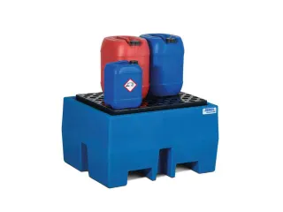 PE-opvangbak,v. 1x200l vat/kleinemballage,opvangvol. 240l - 2