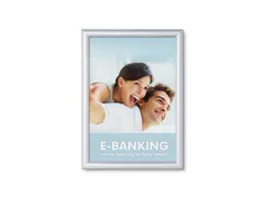 Kliklijst A3 Rechte Hoeken 25mm Zilver