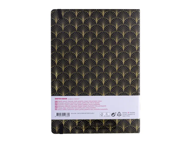Schetsboek Talens Art Creation 80 vel 140gr 210x297mm art deco