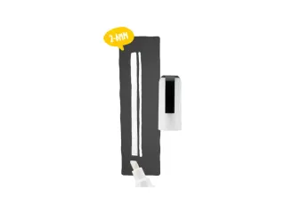 Krijtstift Securit SMA-510 schuin wit 2-6mm blister à 2 stuks - 3