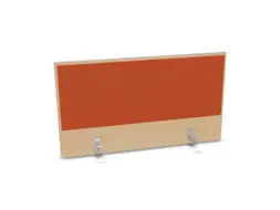 opzetpaneel,v. bureau,aanbouw achter,B 1000mm,NE-esdoorn,BN3012-oranje