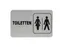Tekstplaatje Toiletten man/vrouw