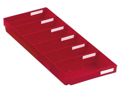 Stellingbak Extra Vlak Pp Hxbxd 65X240X500Mm Rood