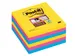 Memoblok Post-it 675-SSRO Super Sticky 101x101mm lijn Rio Assorti