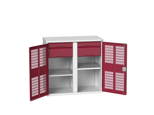 universele kast,HxBxD 1000x1050x550mm,2xStalen bodem,4lade(n)