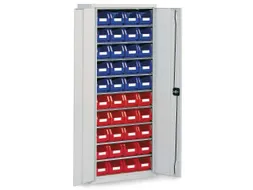 Stellingkast Met 40zichtbakken Hxbxd 1600x690x285mm Ral7035