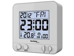 Wekker Technoline WT 235 80x80x30mm zilver