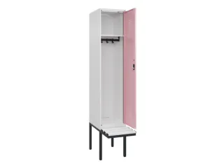 locker met bank,HxBxD 2120x400x815mm,1vak,vak B 400mm,cilinderslot - 1