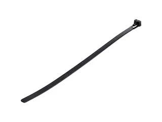 25cm Herbruikbare Kabelbinders zwart nylon 100 stuks - 1