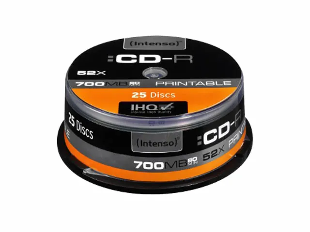 Intenso CD-R 80min 700MB 52x IW 25 stuks Inkjet printable