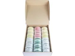 Lint Kangaro 18 spoelen kerst assorti. 4 lintjes per spoel in 4 soorte