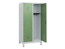 schoollocker,HxBxD 1630x800x500mm,2vak,vak B 400mm,cil.-slot,voeten