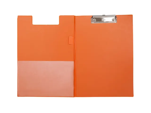 Klembordmap MAUL A4 staand met penlus PVC neon oranje