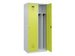 locker voor scheiding van kleding,HxBxD 1850x800x500mm,2vak
