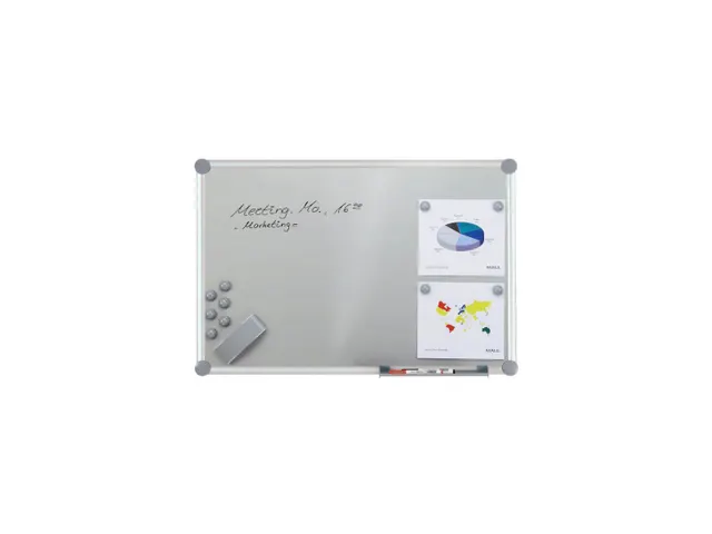 Tableau blanc 2000 MAULpro 90x180cm argent avec accessoires
