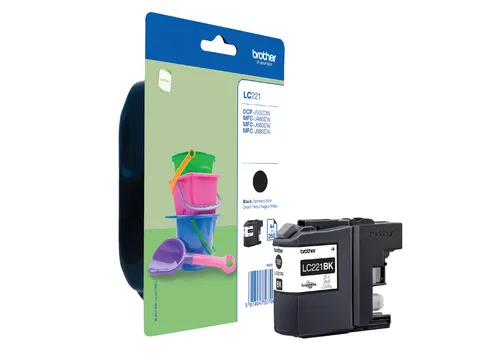 Inktcartridge Brother LC-221 zwart