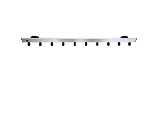 Pro-line Wandgarderobe 10 Haken zwart grijs - 3