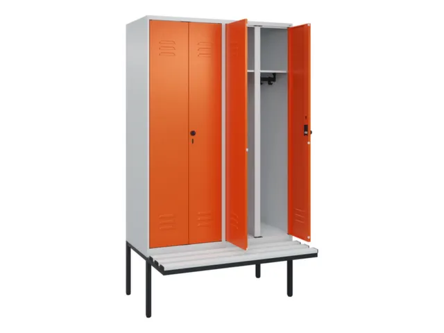 locker voor scheiding van kleding,HxBxD 2120x1200x815mm,4vak