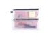 Trousse Foldersys A4 EVA transp sans PVC 4 comp fermeture éclair noir