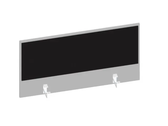 baliepaneel bureau aanbouw achter MP-lichtgrijs BN8033-zwart 1000mm