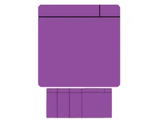 Magneet scrum 75x75mm paars 5 stuks