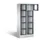 Lockerkast 1800x810x500mm 2x5 vakken Cilinderslot, Sokkel, RAL7021