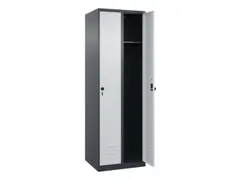 Armoire vestiaire HxlxP 1850x600x500mm 2compart. larg. compart. 300mm