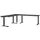 hoekbureau,in h. verstelb.,HxBxD 710-910x2400x2200mm,blad grafiet